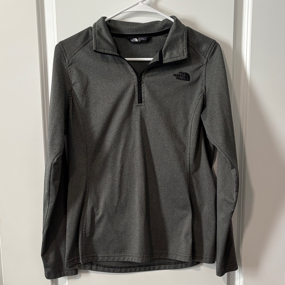 The North Face Gray Quarter-Zip Sweater